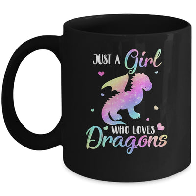 Just A Girl Who Loves Dragons Cute Dragon Teen Girls Gift Mug Coffee Mug | Teecentury.com