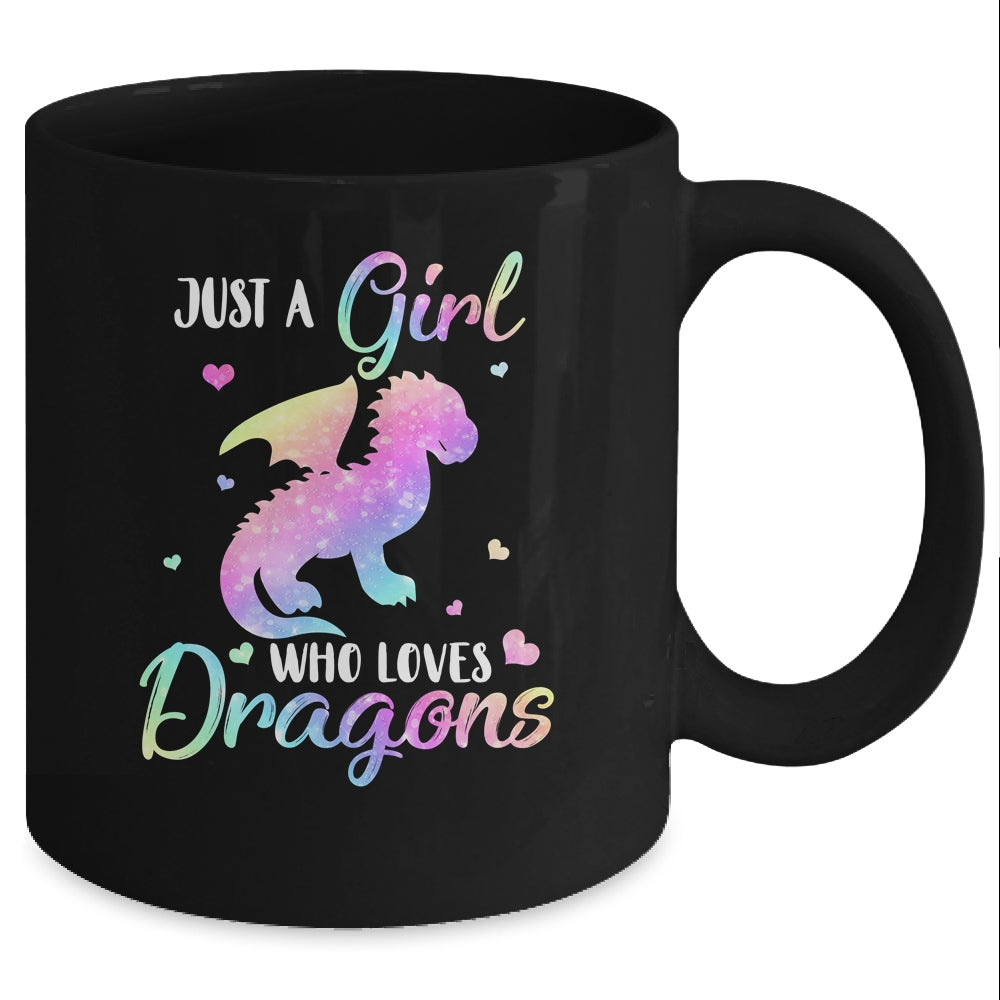 Just A Girl Who Loves Dragons Cute Dragon Teen Girls Gift Mug Coffee Mug | Teecentury.com