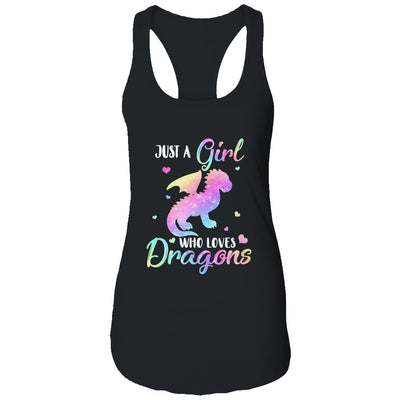 Just A Girl Who Loves Dragons Cute Dragon Teen Girls Gift T-Shirt & Tank Top | Teecentury.com