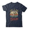 Just A Girl Who Loves Elephants Cute Vintage Elephants Girl T-Shirt & Tank Top | Teecentury.com