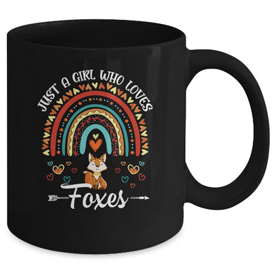 Just A Girl Who Loves Foxes Rainbow For Fox Lover Mug | teecentury