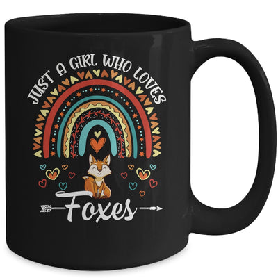 Just A Girl Who Loves Foxes Rainbow For Fox Lover Mug | teecentury