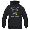 Just A Girl Who Loves Golden Retriever Botanical Flower T-Shirt & Tank Top | Teecentury.com