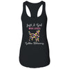 Just A Girl Who Loves Golden Retriever Botanical Flower T-Shirt & Tank Top | Teecentury.com