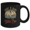 Just A Girl Who Loves Guinea Pigs Cute Vintage Guinea Pigs Girl Mug Coffee Mug | Teecentury.com