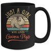 Just A Girl Who Loves Guinea Pigs Cute Vintage Guinea Pigs Girl Mug Coffee Mug | Teecentury.com