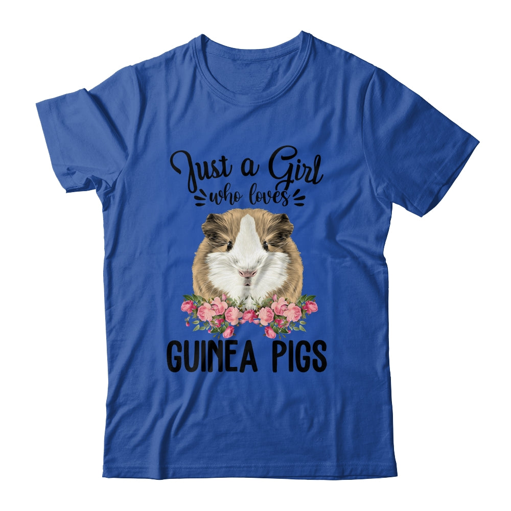 Just A Girl Who Loves Guinea Pigs Shirt Animal Lover T-Shirt & Tank Top | Teecentury.com