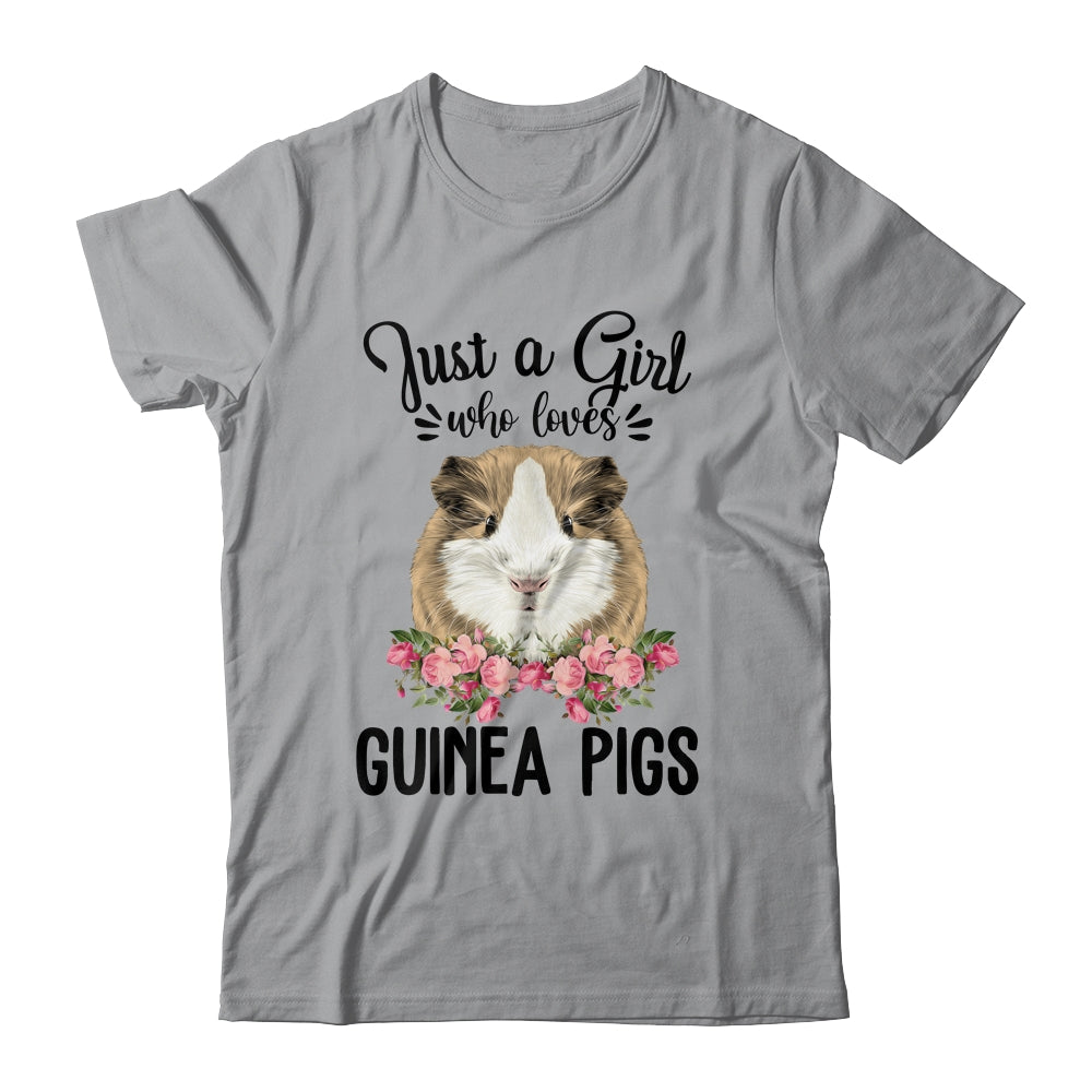Just A Girl Who Loves Guinea Pigs Shirt Animal Lover T-Shirt & Tank Top | Teecentury.com