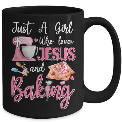 Just A Girl Who Loves Jesus And Baking Funny Christian Mug Coffee Mug | Teecentury.com