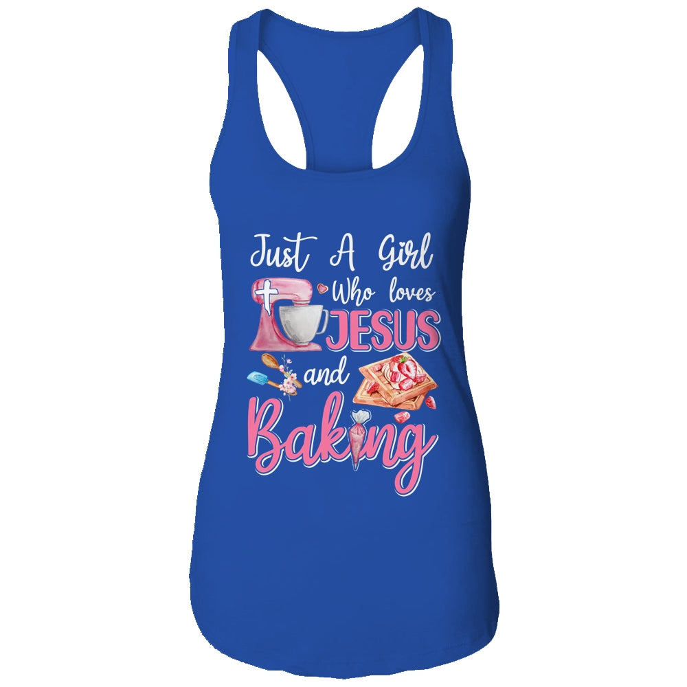 Just A Girl Who Loves Jesus And Baking Funny Christian T-Shirt & Tank Top | Teecentury.com