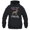 Just A Girl Who Loves Pitbulls Botanical Flower T-Shirt & Tank Top | Teecentury.com