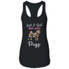 Just A Girl Who Loves Pug Botanical Flower T-Shirt & Tank Top | Teecentury.com