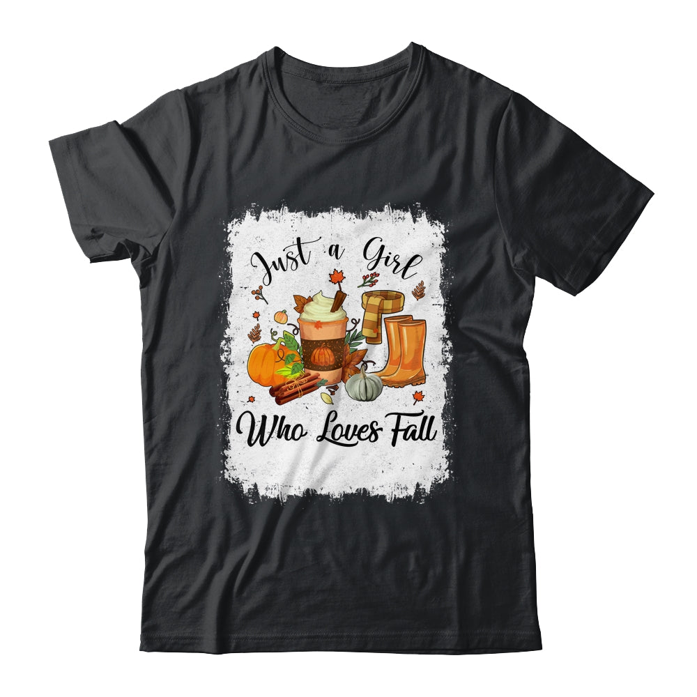 Just A Girl Who Loves Pumpkin Spice Latte Cute Fall T-Shirt & Hoodie | Teecentury.com