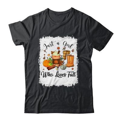 Just A Girl Who Loves Pumpkin Spice Latte Cute Fall T-Shirt & Hoodie | Teecentury.com