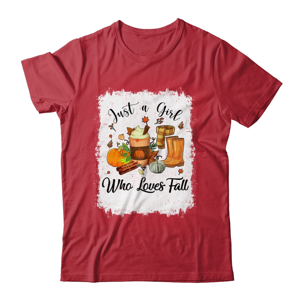Just A Girl Who Loves Pumpkin Spice Latte Cute Fall T-Shirt & Hoodie | Teecentury.com