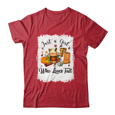 Just A Girl Who Loves Pumpkin Spice Latte Cute Fall T-Shirt & Hoodie | Teecentury.com