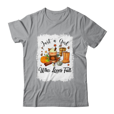 Just A Girl Who Loves Pumpkin Spice Latte Cute Fall T-Shirt & Hoodie | Teecentury.com