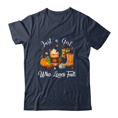 Just A Girl Who Loves Pumpkin Spice Latte Cute Fall Girls T-Shirt & Hoodie | Teecentury.com