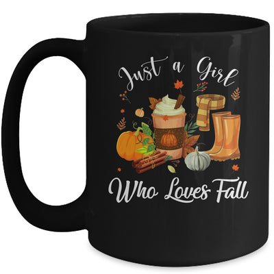 Just A Girl Who Loves Pumpkin Spice Latte Cute Fall Girls Mug Coffee Mug | Teecentury.com