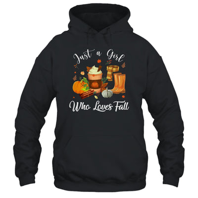 Just A Girl Who Loves Pumpkin Spice Latte Cute Fall Girls T-Shirt & Hoodie | Teecentury.com