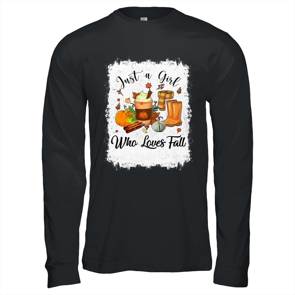 Just A Girl Who Loves Pumpkin Spice Latte Cute Fall T-Shirt & Hoodie | Teecentury.com
