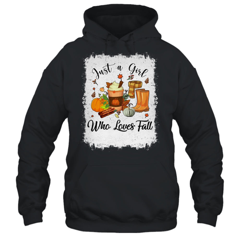 Just A Girl Who Loves Pumpkin Spice Latte Cute Fall T-Shirt & Hoodie | Teecentury.com