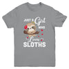 Just A Girl Who Loves Sloths Youth Youth Shirt | Teecentury.com