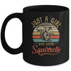 Just A Girl Who Loves Squirrels Cute Vintage Squirrels Girl Mug Coffee Mug | Teecentury.com