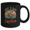 Just A Girl Who Loves Squirrels Cute Vintage Squirrels Girl Mug Coffee Mug | Teecentury.com