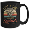 Just A Girl Who Loves Squirrels Cute Vintage Squirrels Girl Mug Coffee Mug | Teecentury.com