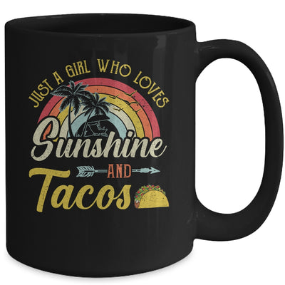 Just A Girl Who Loves Sunshine And Tacos Mug Coffee Mug | Teecentury.com