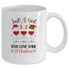 Just A Girl Who Loves Wine At Christmas Drinking Lover Mug Coffee Mug | Teecentury.com
