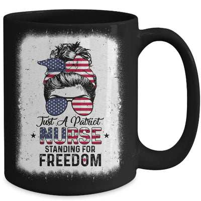 Just A Patriot Nurse Standing For Freedom US Flag Mug Coffee Mug | Teecentury.com