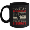 Just A Regular Dad Trying Not To Raise Liberals Father's Day Mug Coffee Mug | Teecentury.com