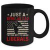 Just A Regular Dad Trying Not To Raise Liberals Father's Day Mug Coffee Mug | Teecentury.com