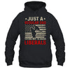 Just A Regular Dad Trying Not To Raise Liberals Father's Day T-Shirt & Hoodie | Teecentury.com