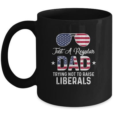 Just A Regular Dad Trying Not To Raise Liberals Republican Mug Coffee Mug | Teecentury.com