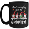 Just Hanging With My Gnomies Christmas Gnome Pajama Mug Coffee Mug | Teecentury.com