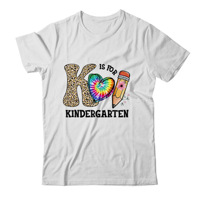 K Is For Kindergarten Teacher Leopard First Day Of School Shirt & Hoodie | teecentury