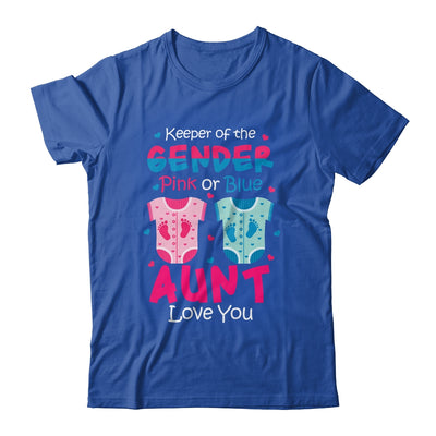 Keeper Of The Gender Aunt Loves You Baby Announcement Aunt T-Shirt & Hoodie | Teecentury.com