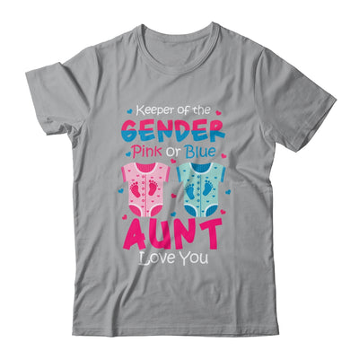 Keeper Of The Gender Aunt Loves You Baby Announcement Aunt T-Shirt & Hoodie | Teecentury.com