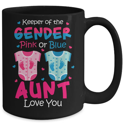 Keeper Of The Gender Aunt Loves You Baby Announcement Aunt Mug Coffee Mug | Teecentury.com