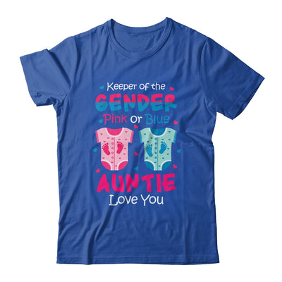 Keeper Of The Gender Auntie Loves You Baby Announcement Auntie T-Shirt & Hoodie | Teecentury.com