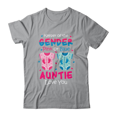 Keeper Of The Gender Auntie Loves You Baby Announcement Auntie T-Shirt & Hoodie | Teecentury.com
