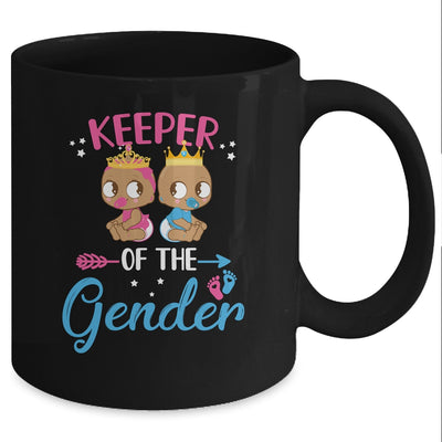 Keeper Of The Gender Reveal Tee Black Girl Or Boy Blue Pink Mug Coffee Mug | Teecentury.com