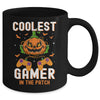 Kids Halloween Coolest Gamer In The Patch Boys Girls Pumpkin Mug | teecentury