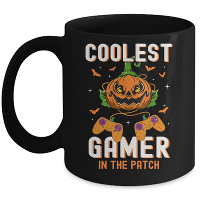 Kids Halloween Coolest Gamer In The Patch Boys Girls Pumpkin Mug | teecentury