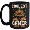 Kids Halloween Coolest Gamer In The Patch Boys Girls Pumpkin Mug | teecentury