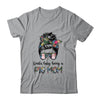 Kinda Busy Being A Pig Mom Messy Hair In Bun T-Shirt & Tank Top | Teecentury.com