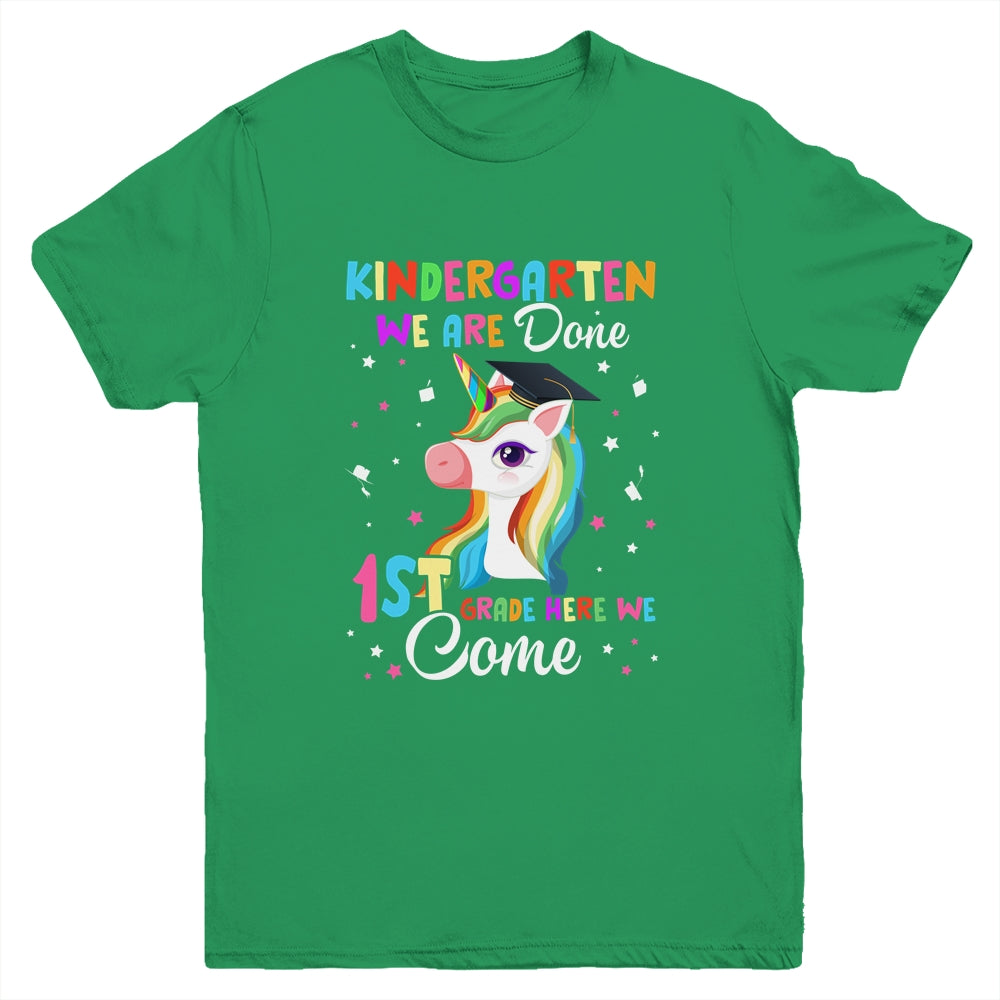 Kindergarten Graduation Magical Unicorn For Kids Girls Youth Shirt | teecentury